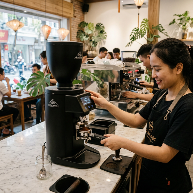 Đánh Giá Mahlkönig E65S GbW — Grind by Weight Chính Xác Tuyệt Đối