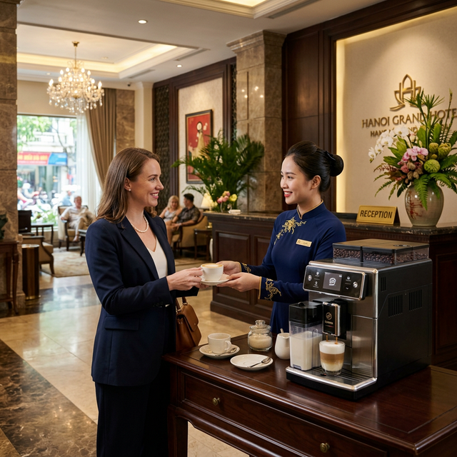 Đánh Giá Saeco Royal OTC — Giải Pháp Cà Phê Tự Động Cho Khách Sạn & Văn Phòng